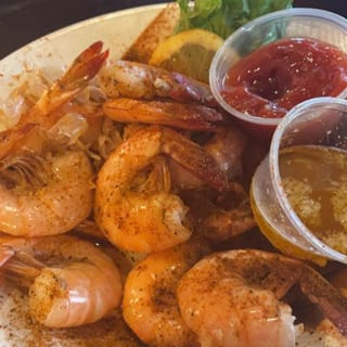 Twelve Steamed Shrimp Plate
