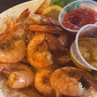Twelve Steamed Shrimp Plate