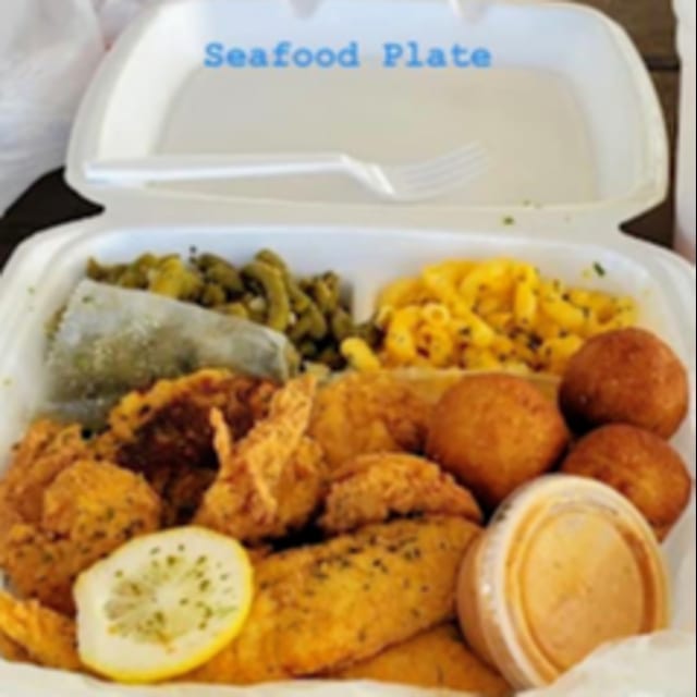 Seafood Feast Plate.